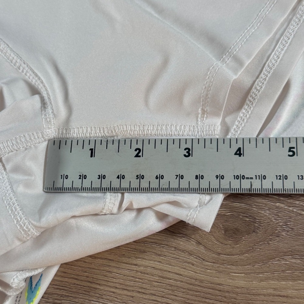 Lucky in Love Sahara Pleat Tier Tennis Skort Women XL White Embroidered Athletic - Picture 5 of 8